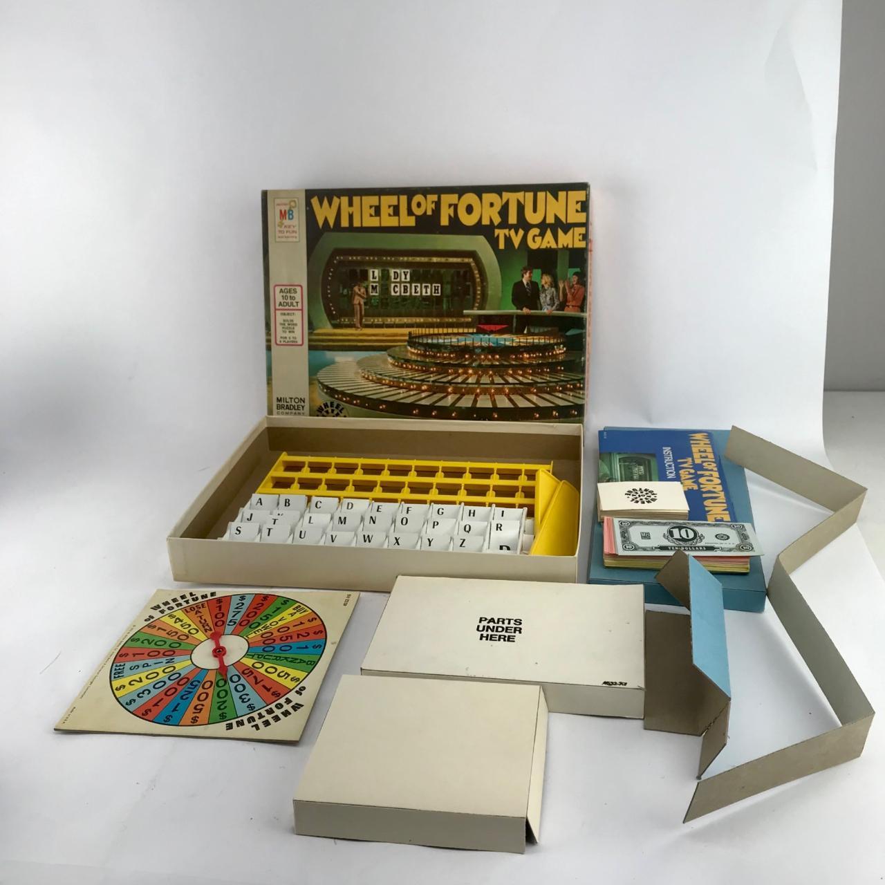 Vintage Wheel of Fortune Board Game 1975 Milton... - Depop