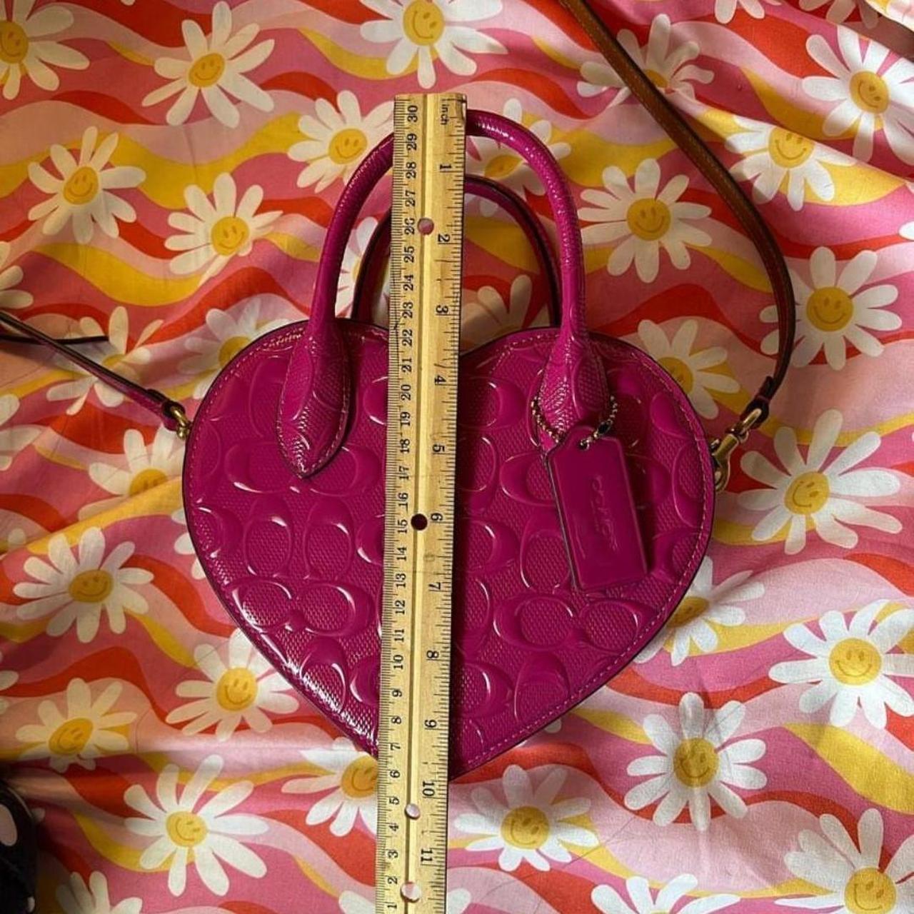 Coach Heart Bag In Signature Patent | Depop