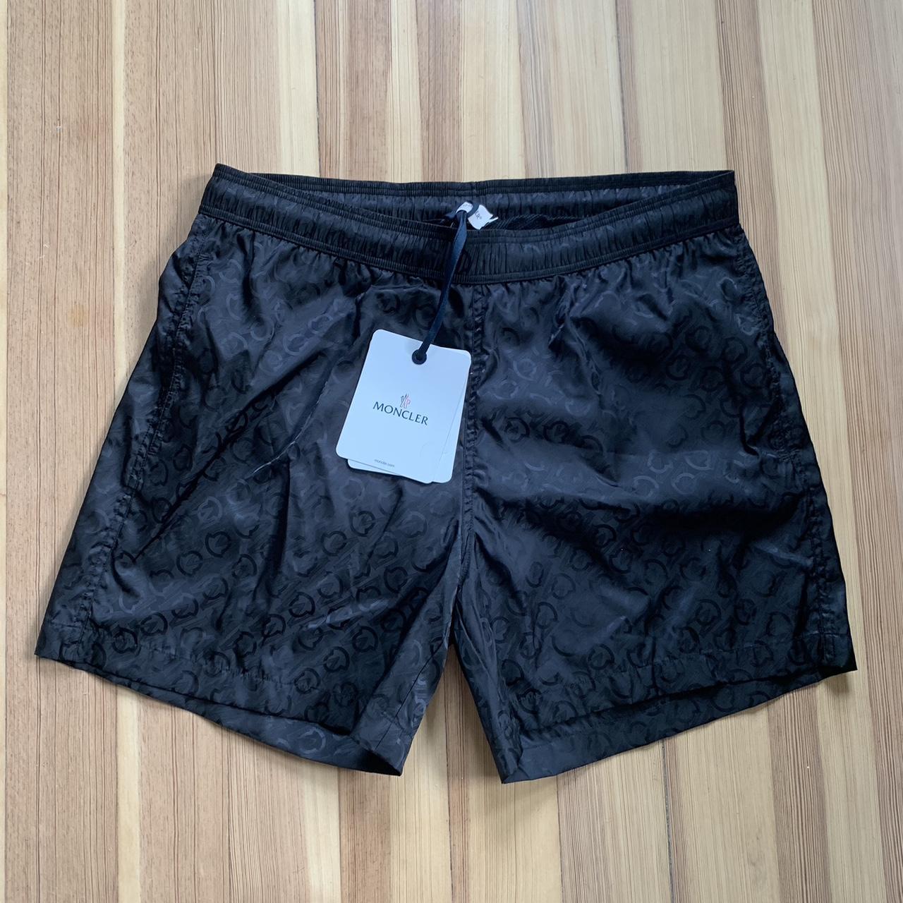 Moncler Men's Black Shorts | Depop