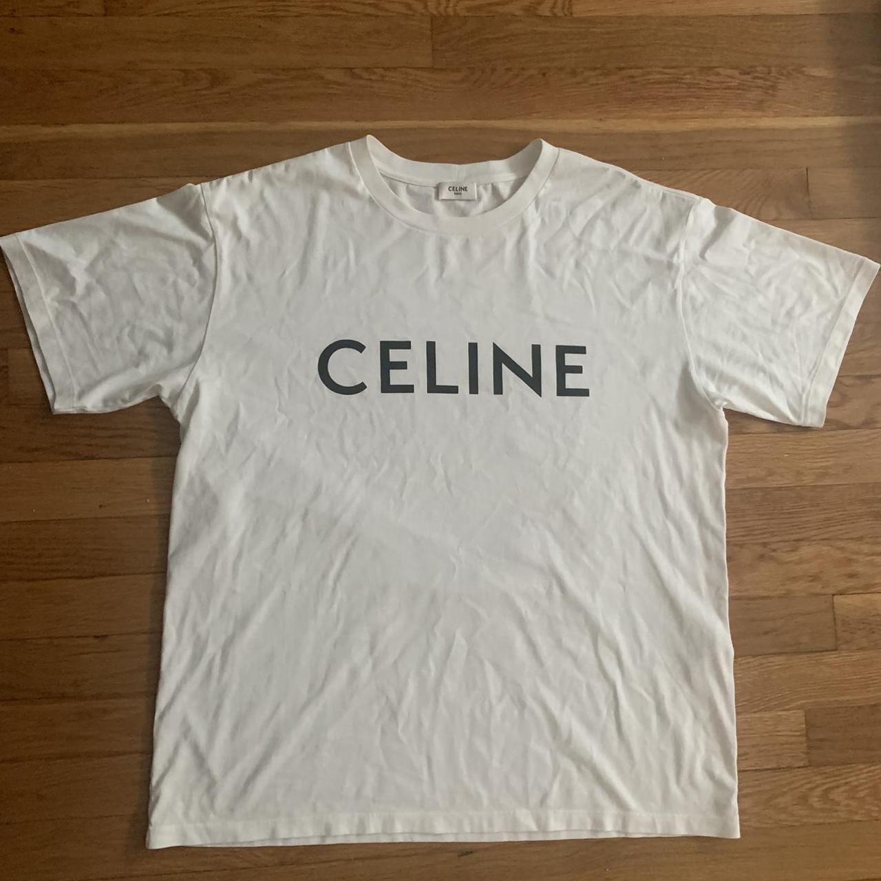 Celine dog print T-shirt. brand new never worn with - Depop