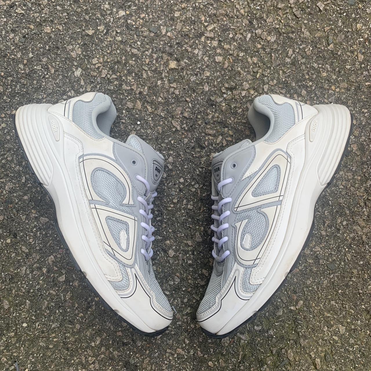 Grey and white b30 sneakers Good condition A couple... - Depop