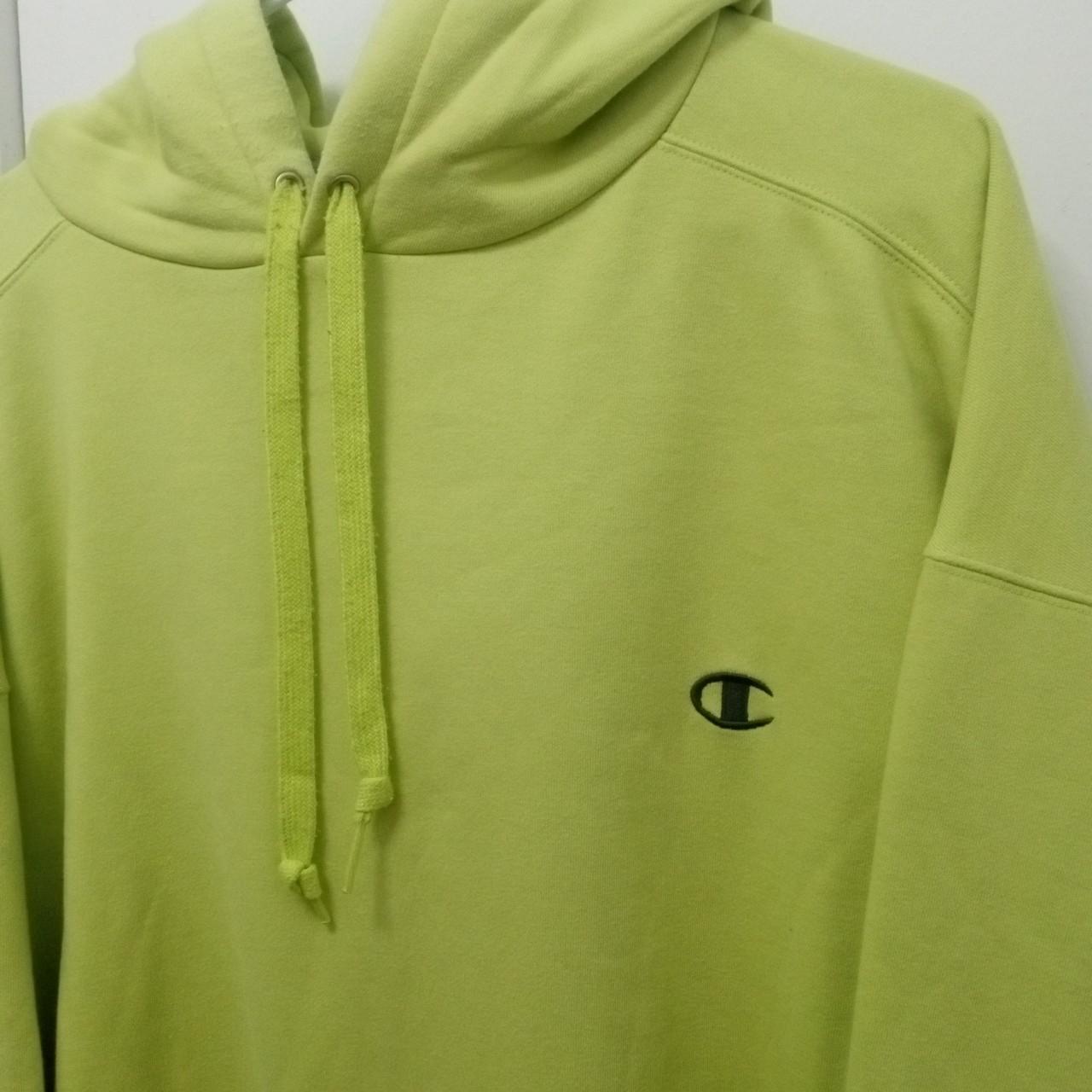 Lime green shop champion hoodie