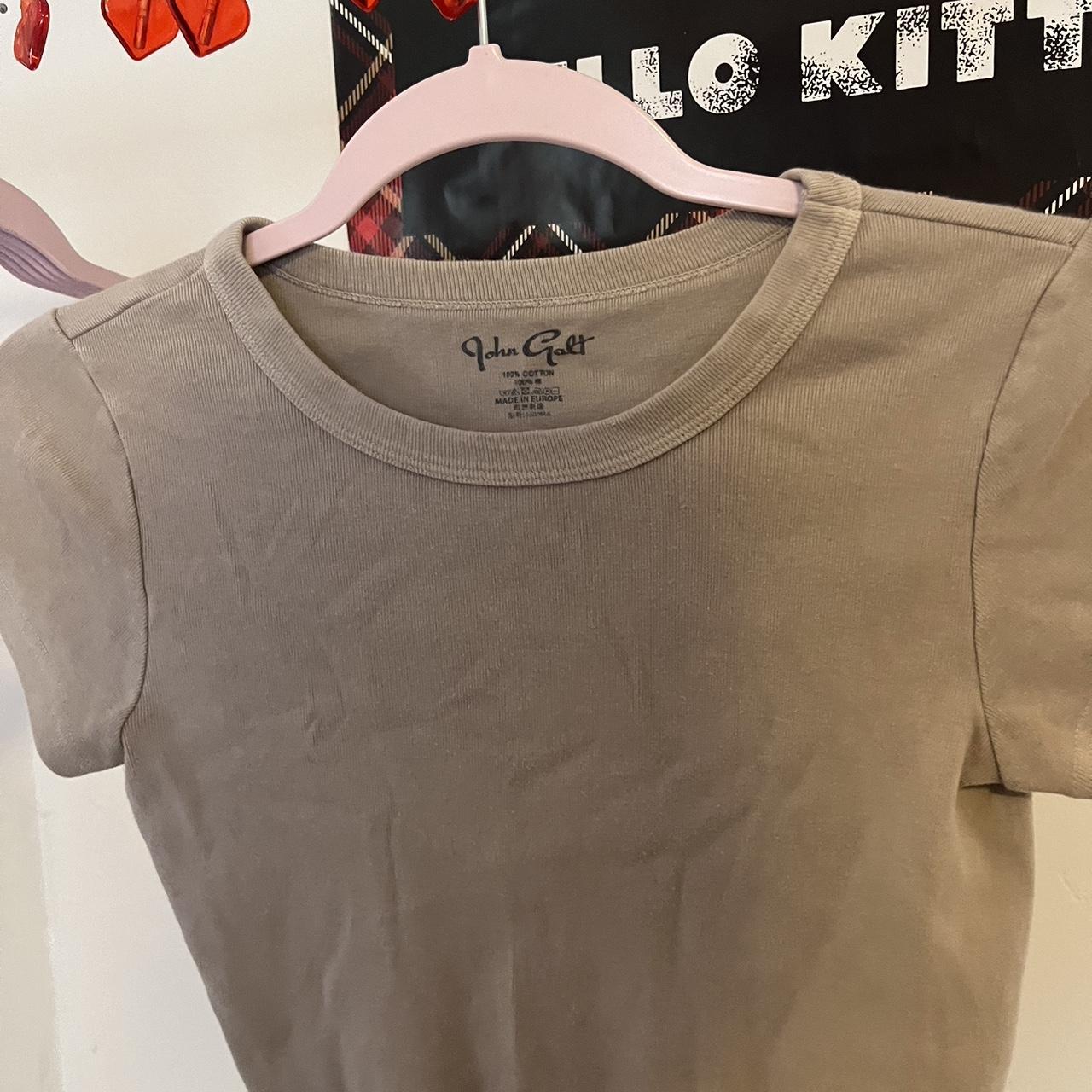 cropped baby tee from brandy melville - Depop