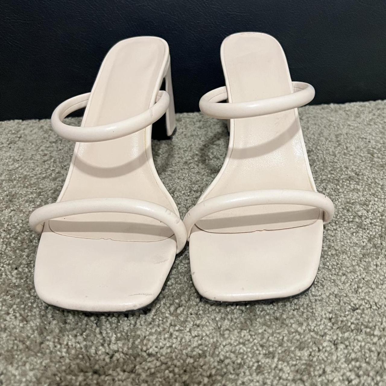 two strap block heels