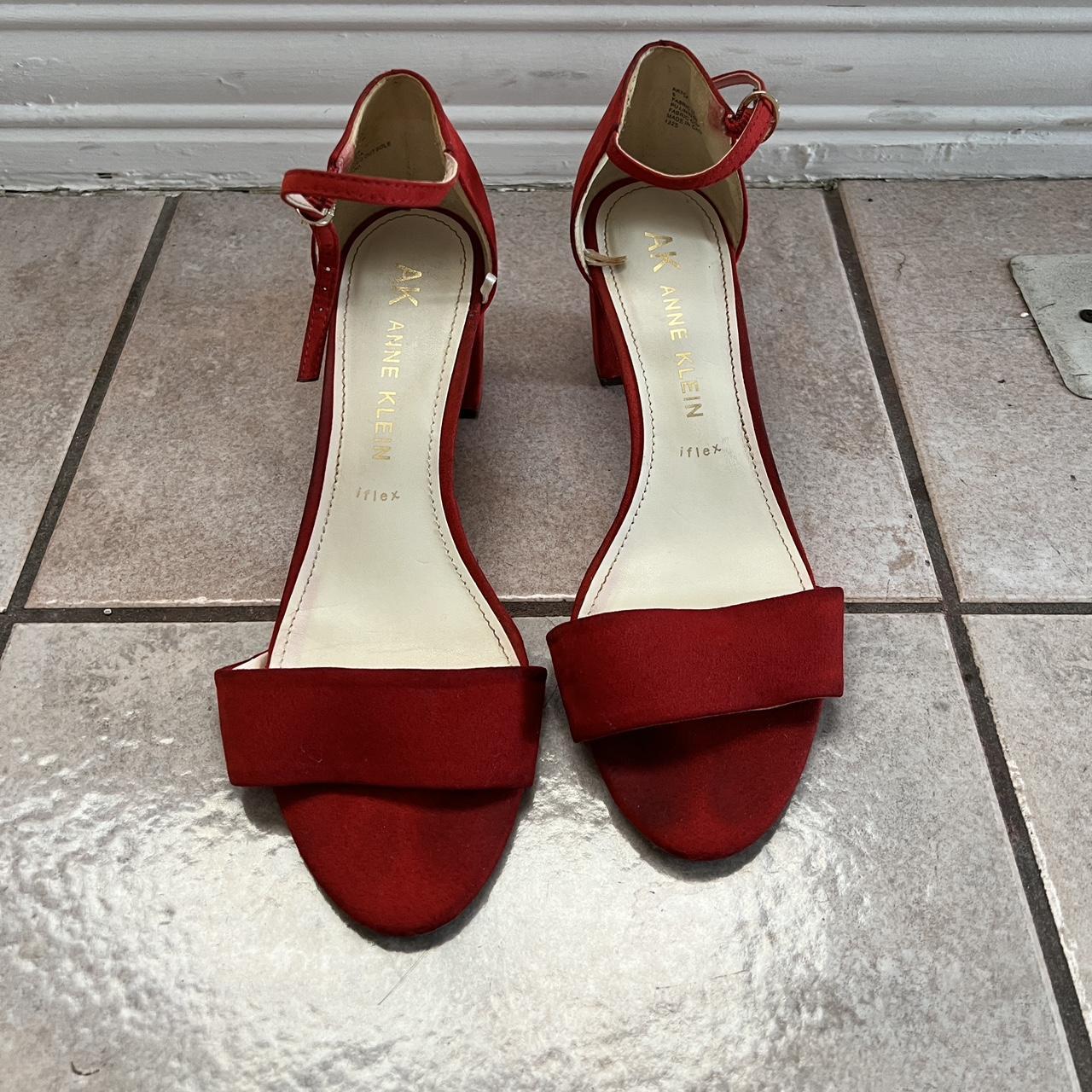 Anne klein hot sale red heels