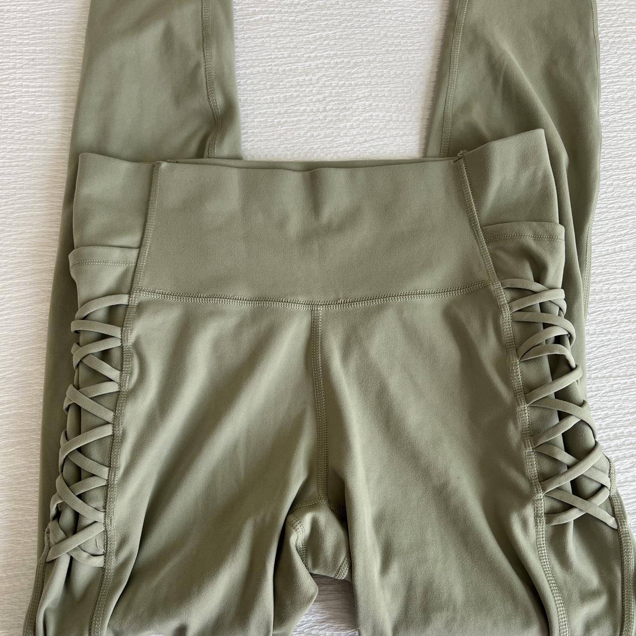 small green all in motion leggings with pockets - Depop
