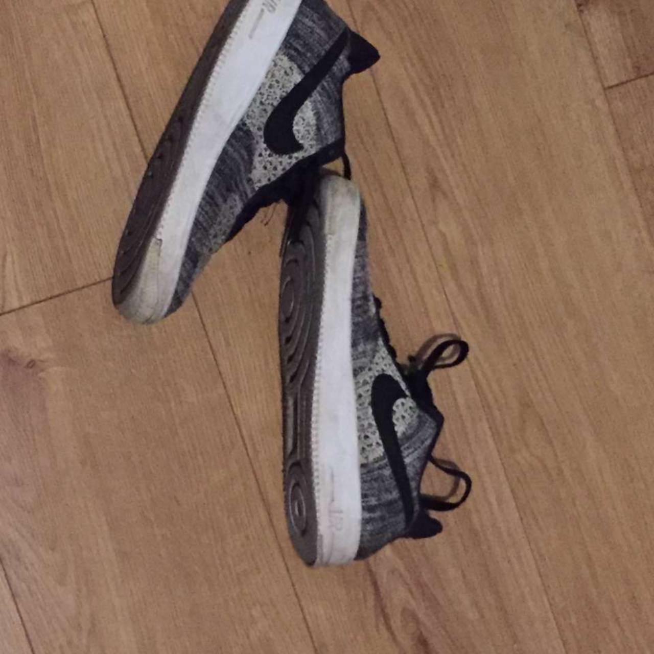 air force 1 flyknit grey