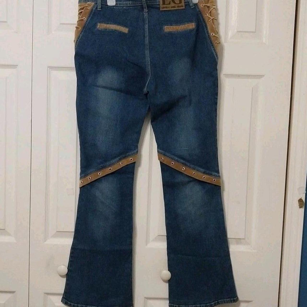 Source Unknown Women's Bootcut Embellished Jeans … - image 3