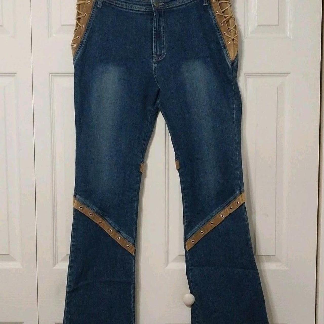 Source Unknown Women's Bootcut Embellished Jeans … - image 2