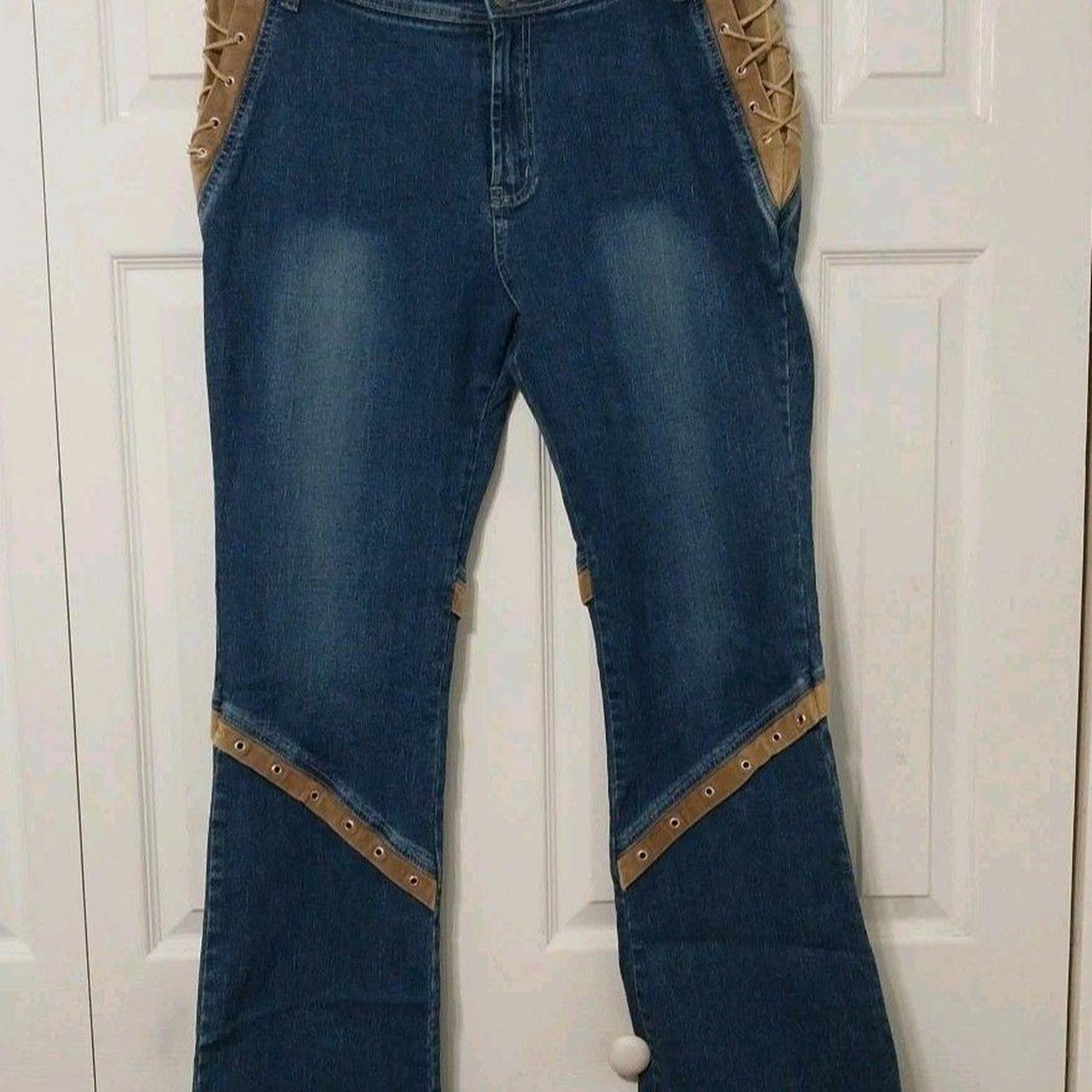 Source Unknown Women's Bootcut Embellished Jeans … - image 1