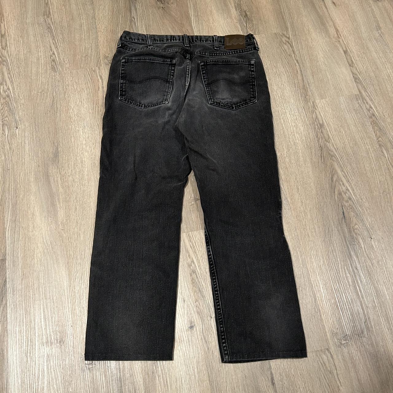 y2k faded dark grey jeans lee regular fit amazing... Depop