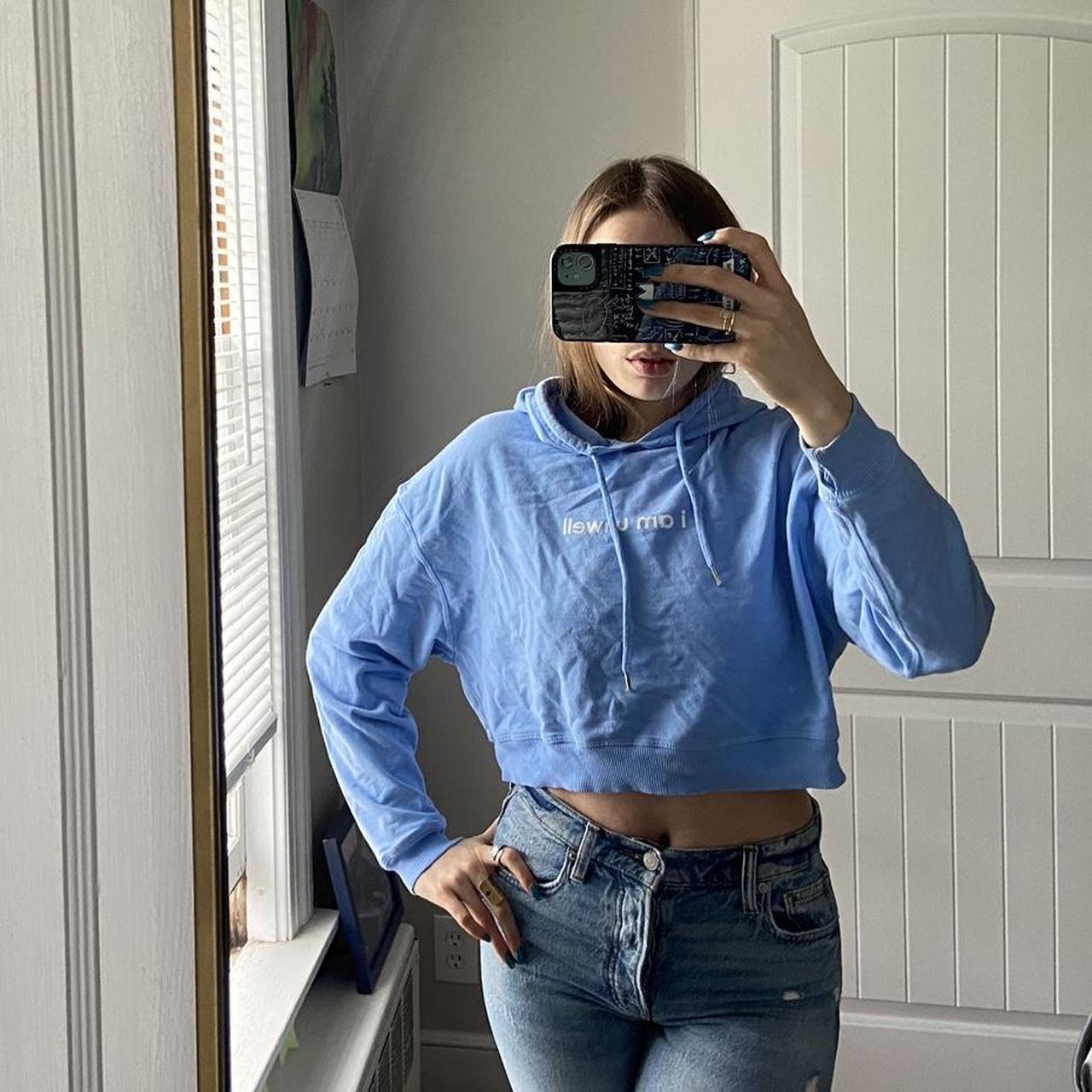 Barstool Sports Women's Blue Sweatshirt Depop