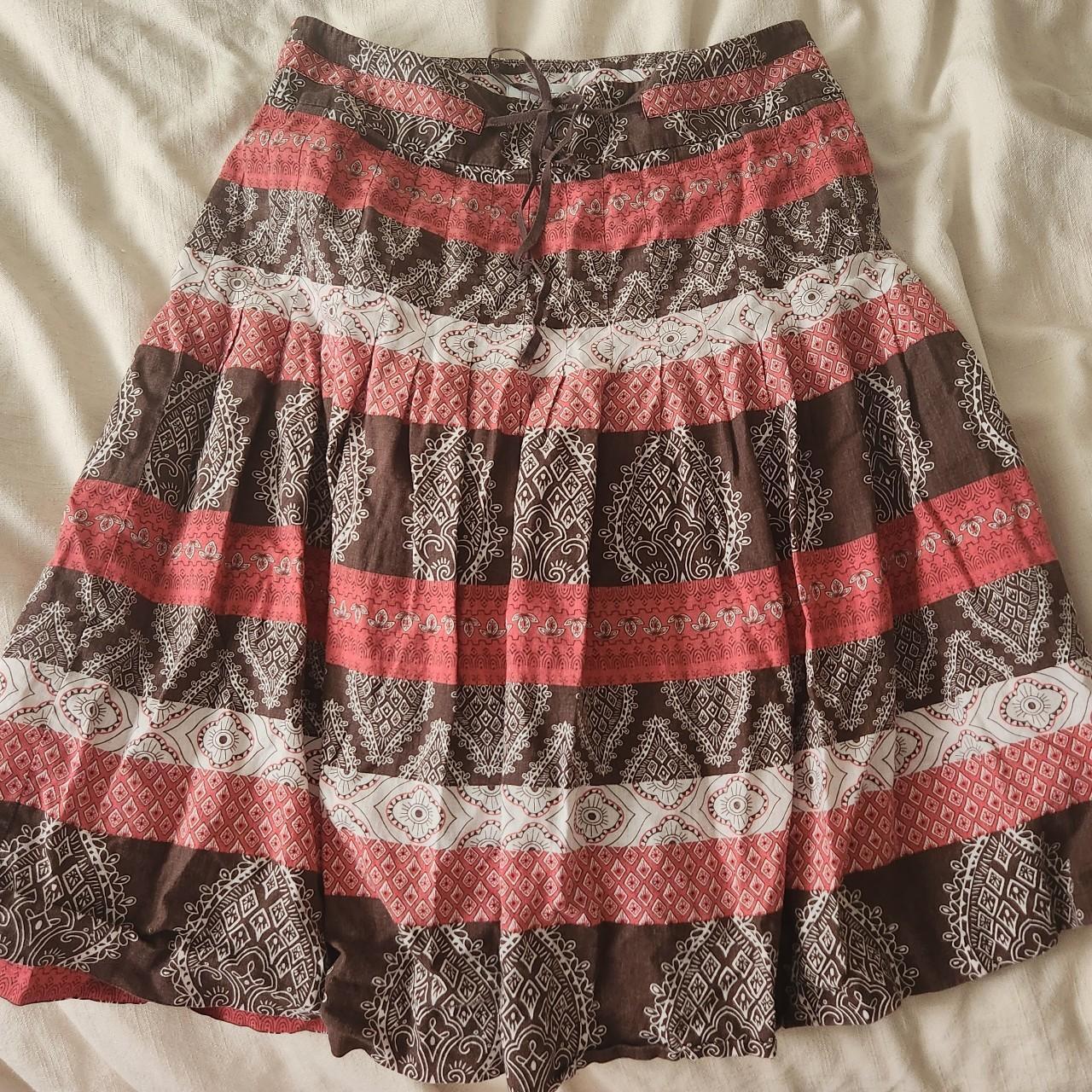 cute hippie skirt! fits a s-m length goes down to... - Depop