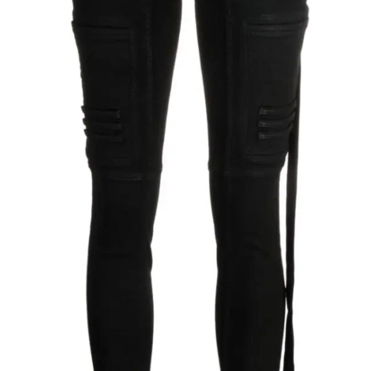 スパッツ・レギンス Rick Owens Drkshdw Denim Leggings DRKSHDW by Rick Owens Denim Combo Leggings in Black | FWRD