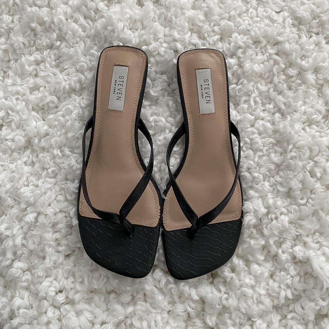 Steven New York Women's Black Sandals | Depop