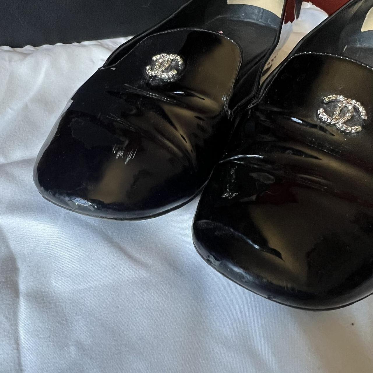 Chanel patent hot sale leather shoes