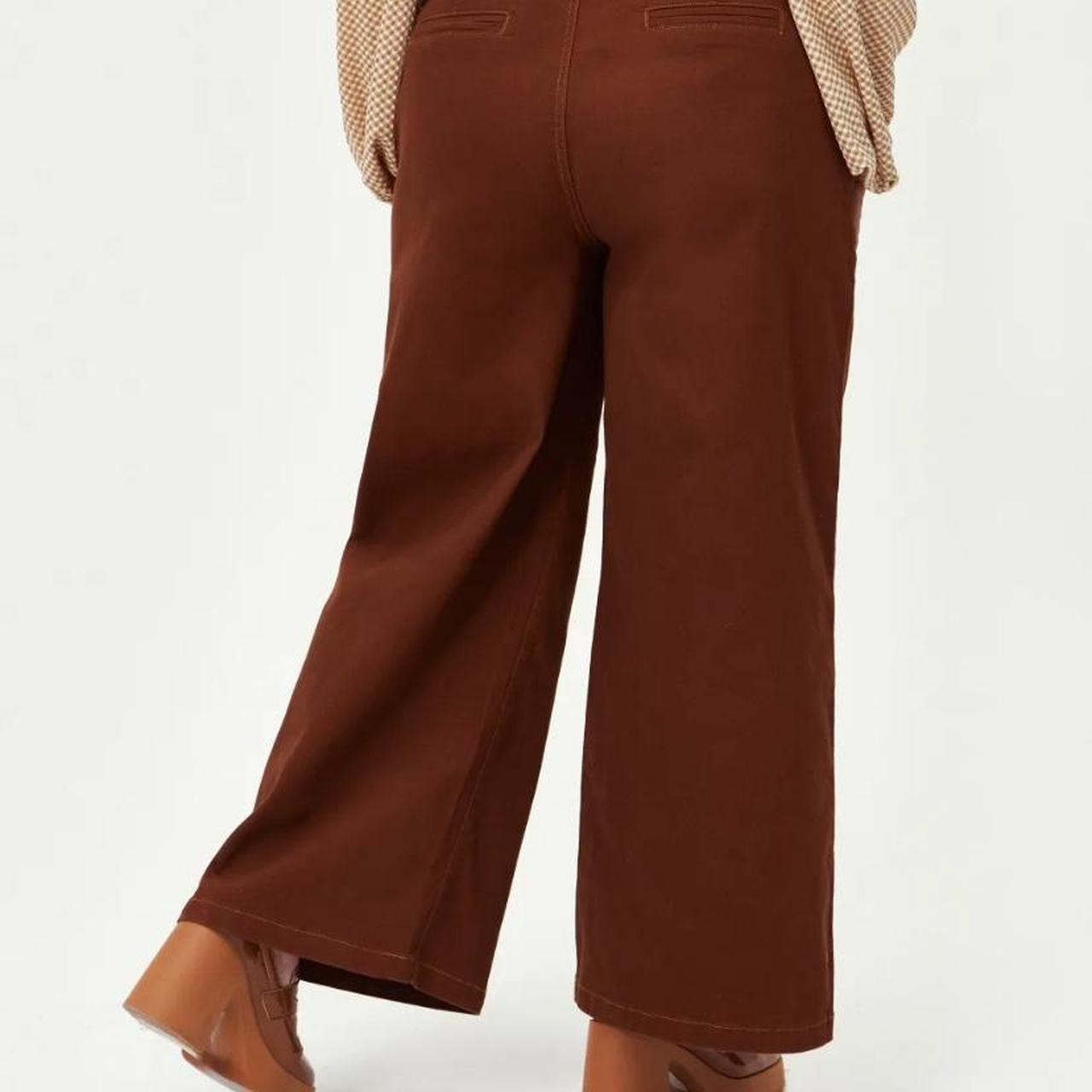 Cider Brown wide leg pants Size 4XL Depop