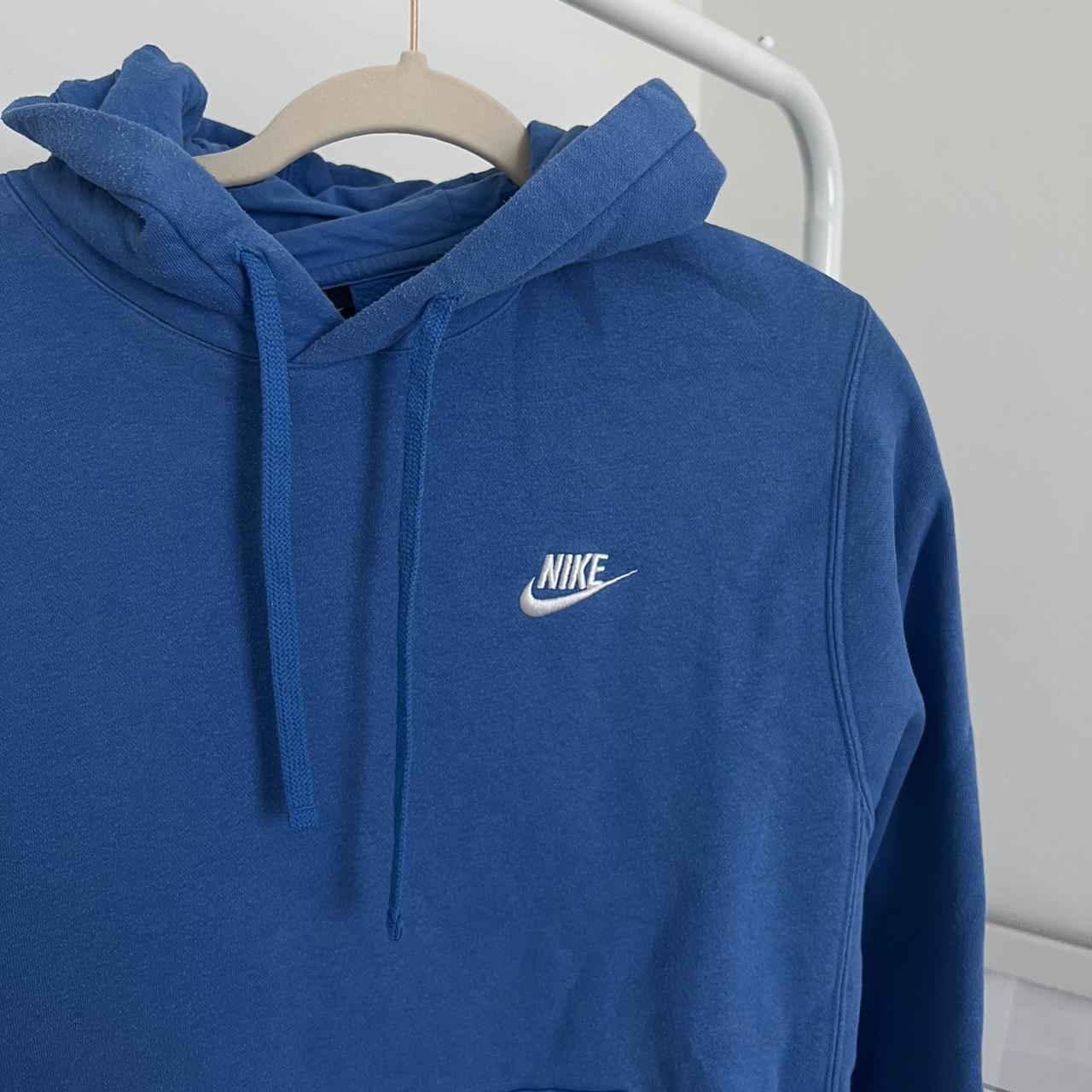 Nike Blue hoodie - Depop