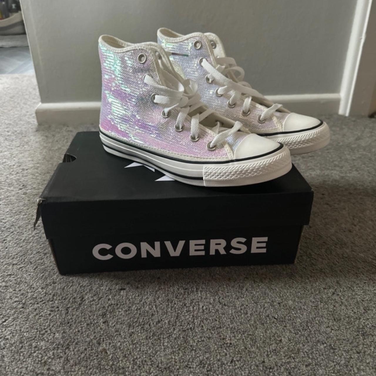 Iridescent sequin outlet converse