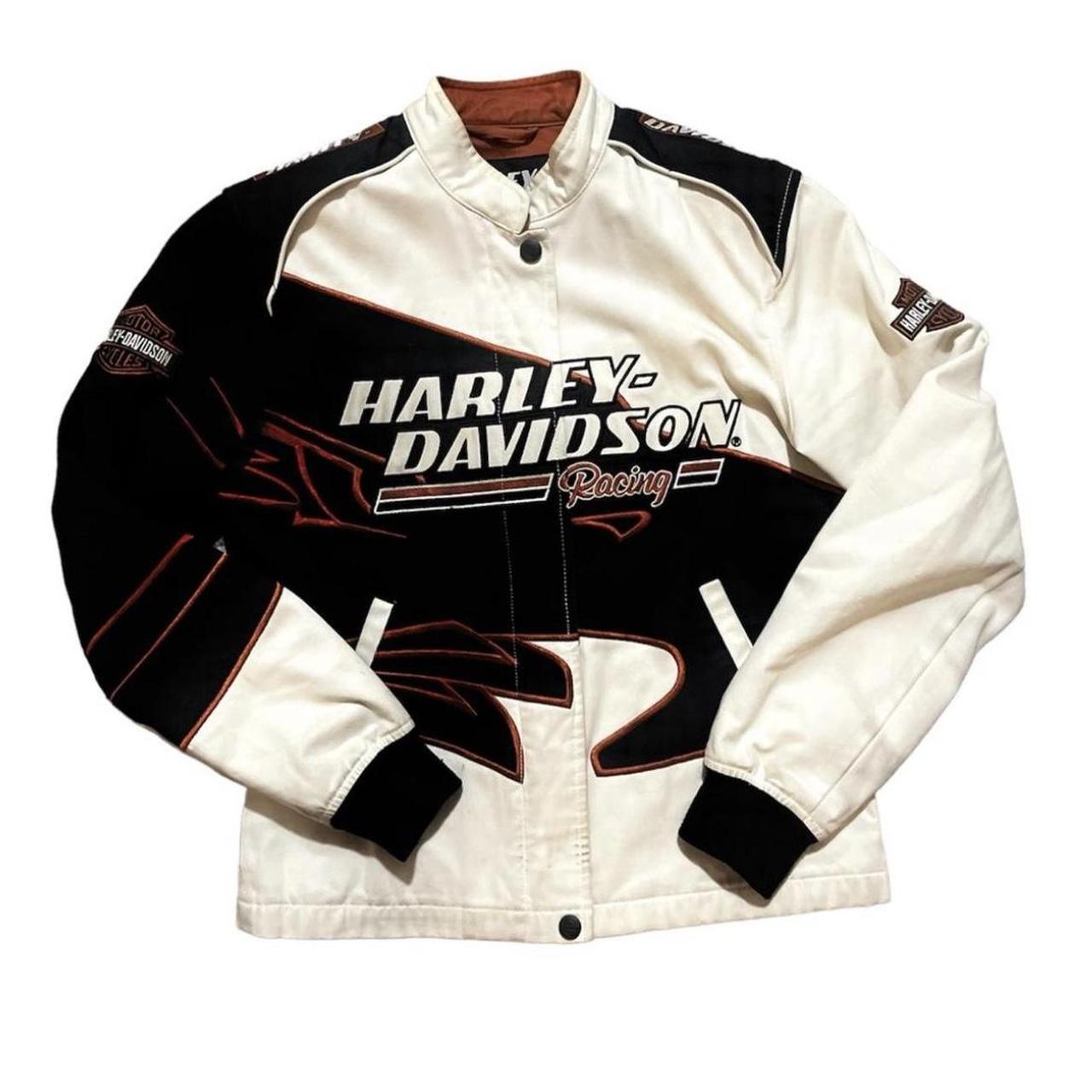 Harley Davidson Racing Jacket Size Women’s M... - Depop
