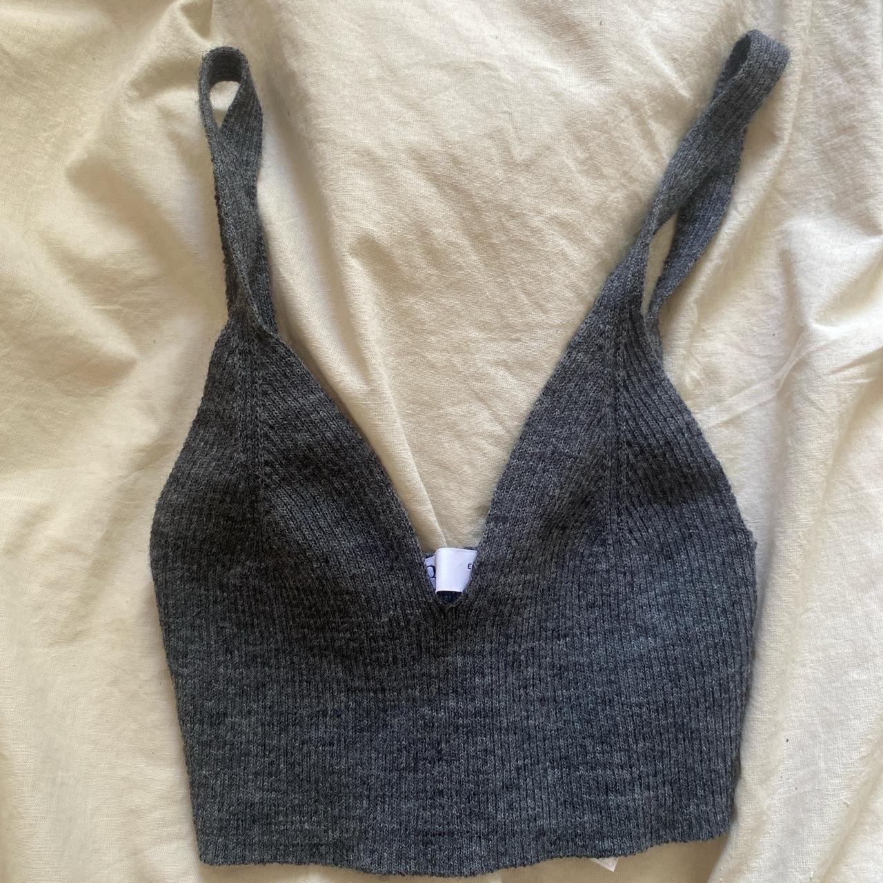 Zara knitted crop top 🖤 Size S Never worn! - Depop