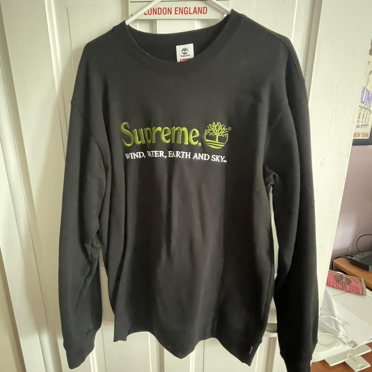 Supreme Box Logo Crewneck (FW18) Dark Green Size - Depop