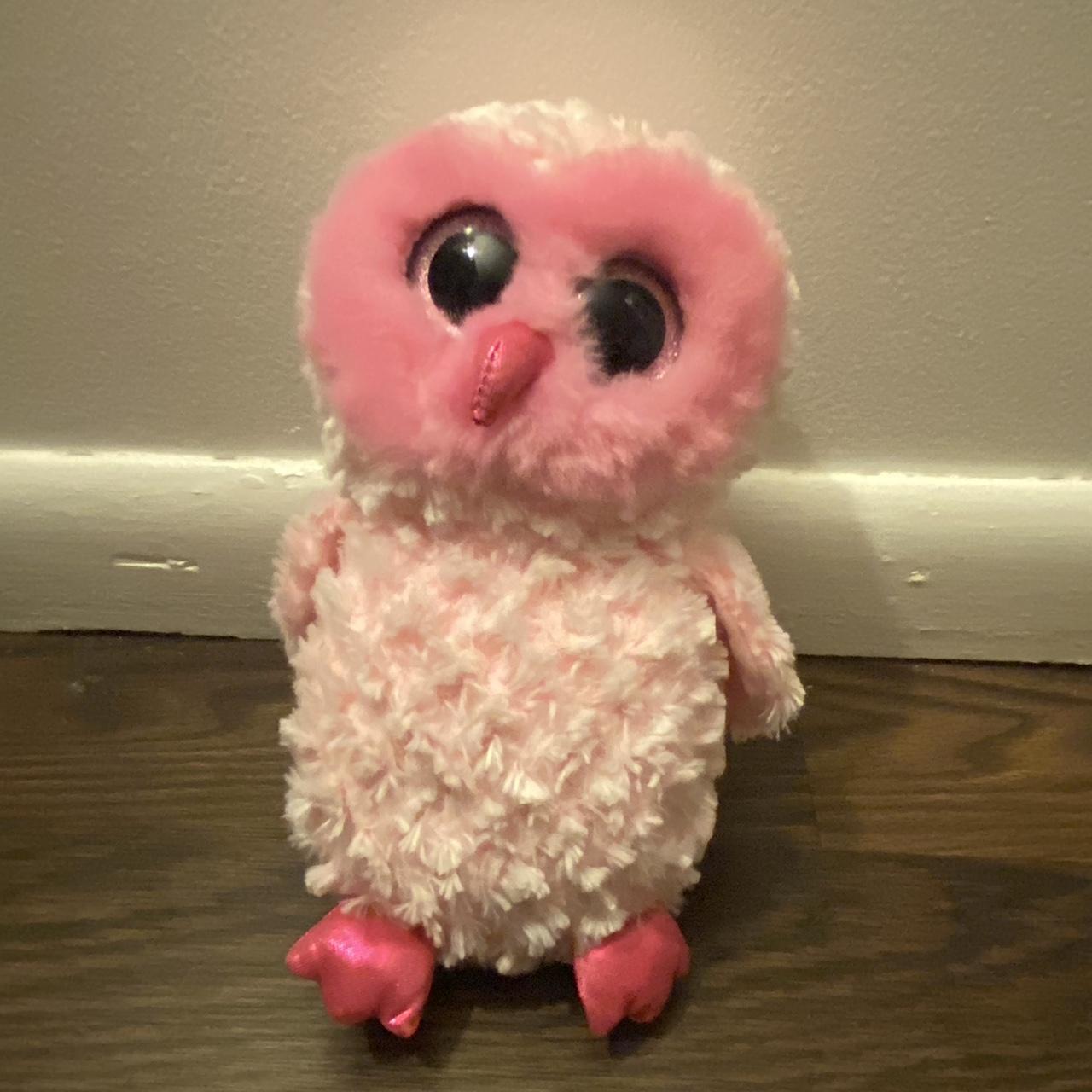 Pink TY Owl. TY StuffedAnimal Owl Plush