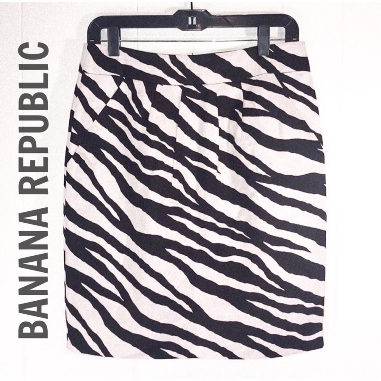 Banana republic zebra print skirt best sale