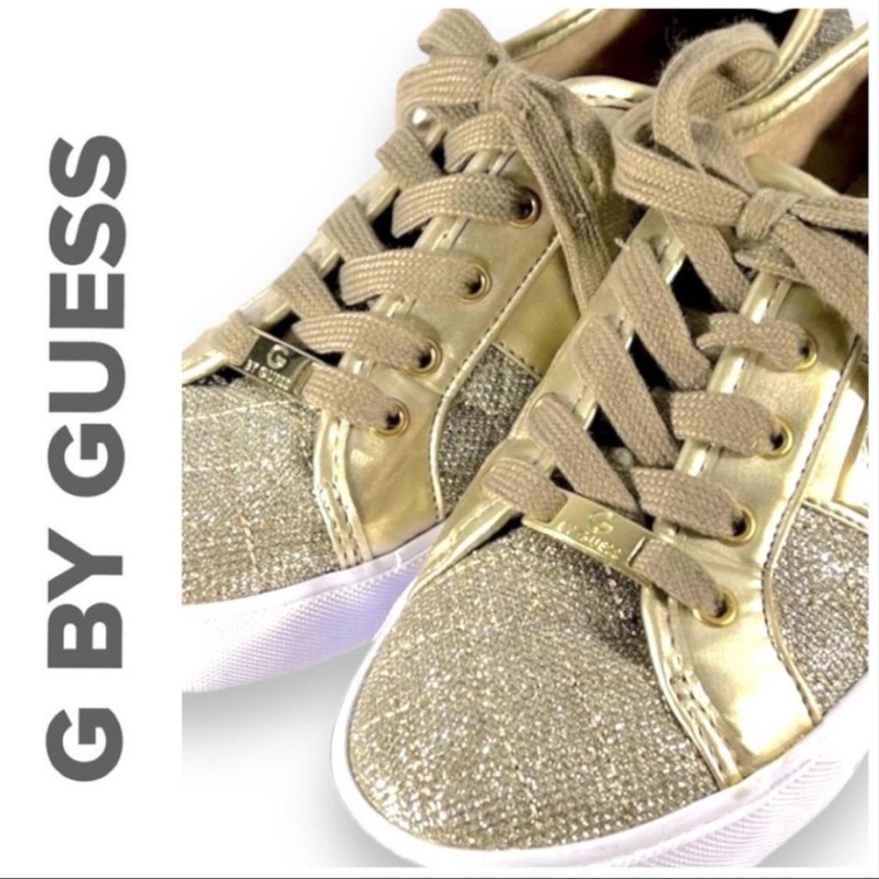 G BY GUESS Gold metallic with Gold Logo Sneakers