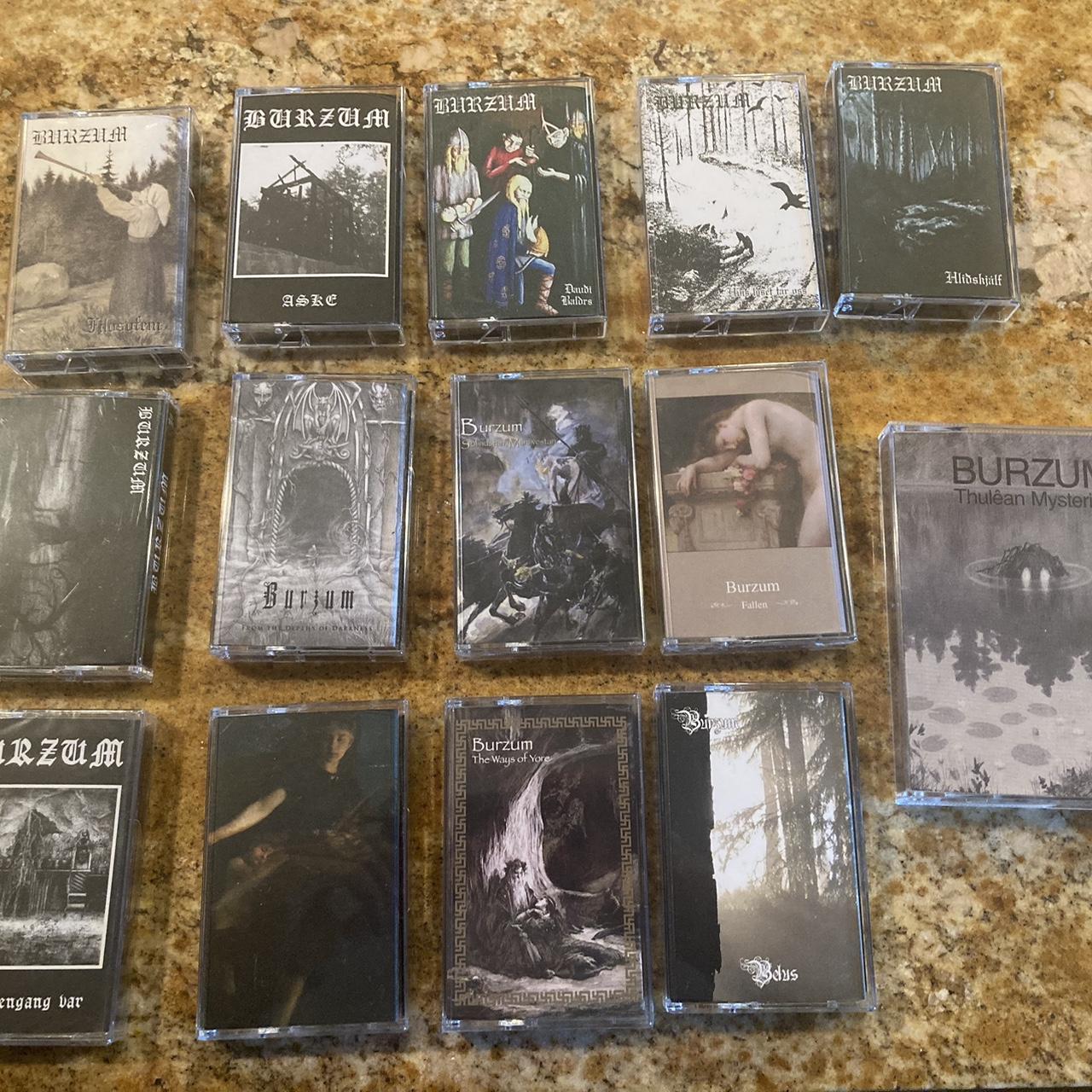 Burzum cassette tape collection, all Darkness Shall | Depop