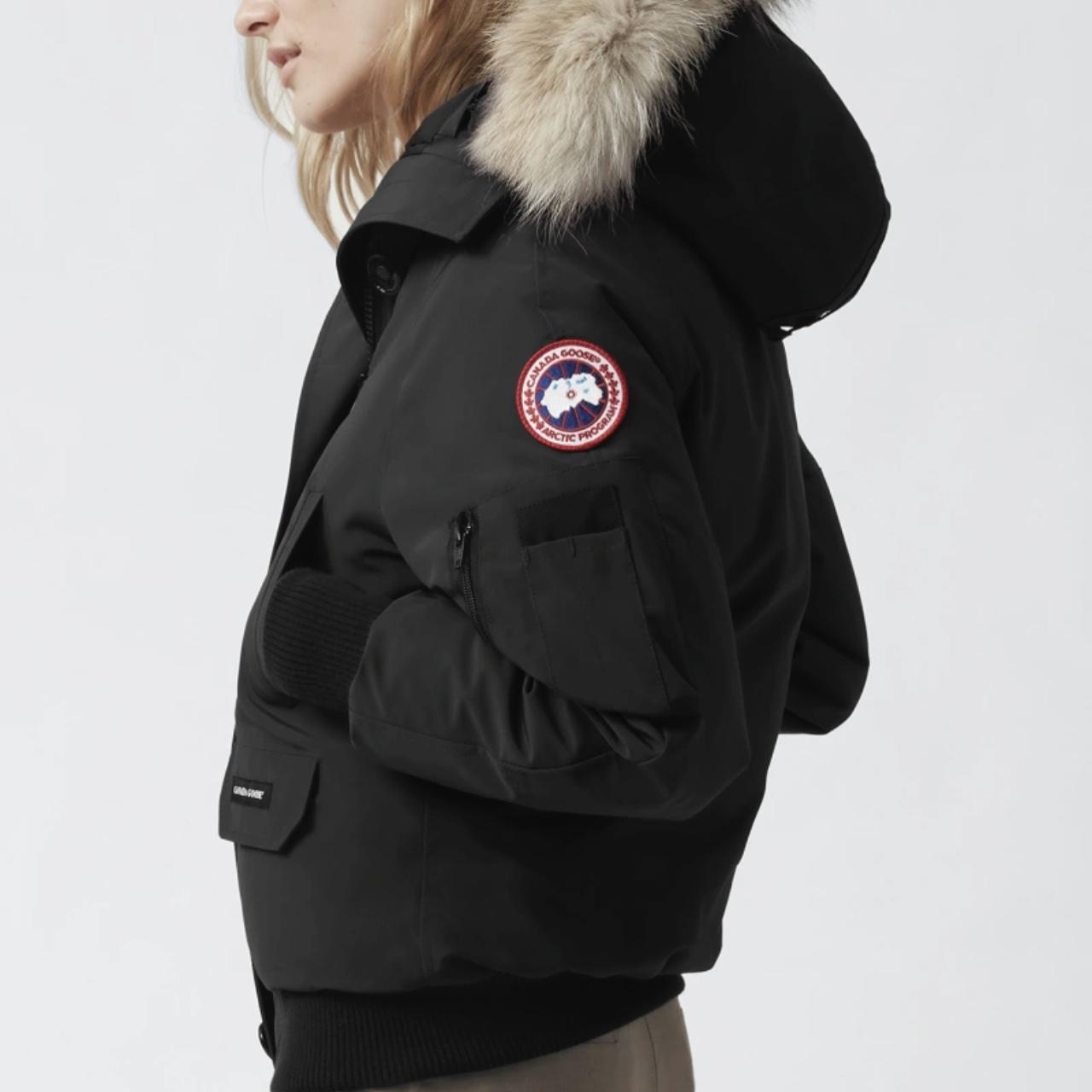 AUTHENTIC BLACK WOMENS CANADA GOOSE BOMBER JACKET //... - Depop