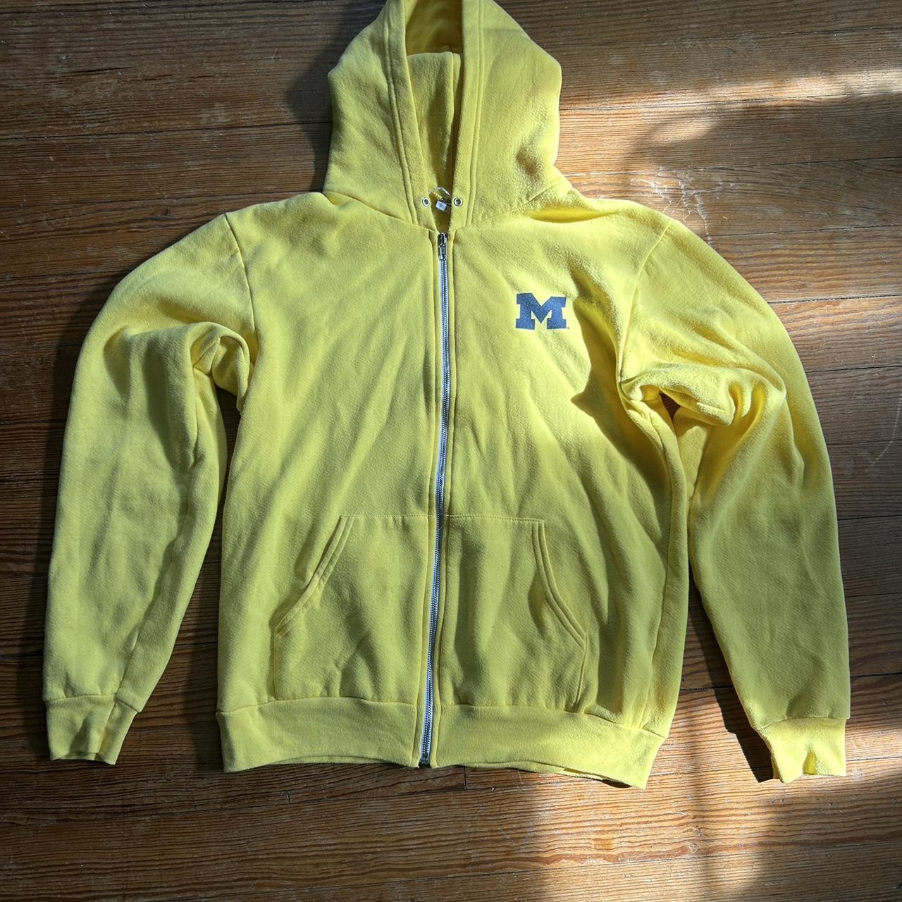 Vintage Michigan Zip Up hoodie Size Large... - Depop