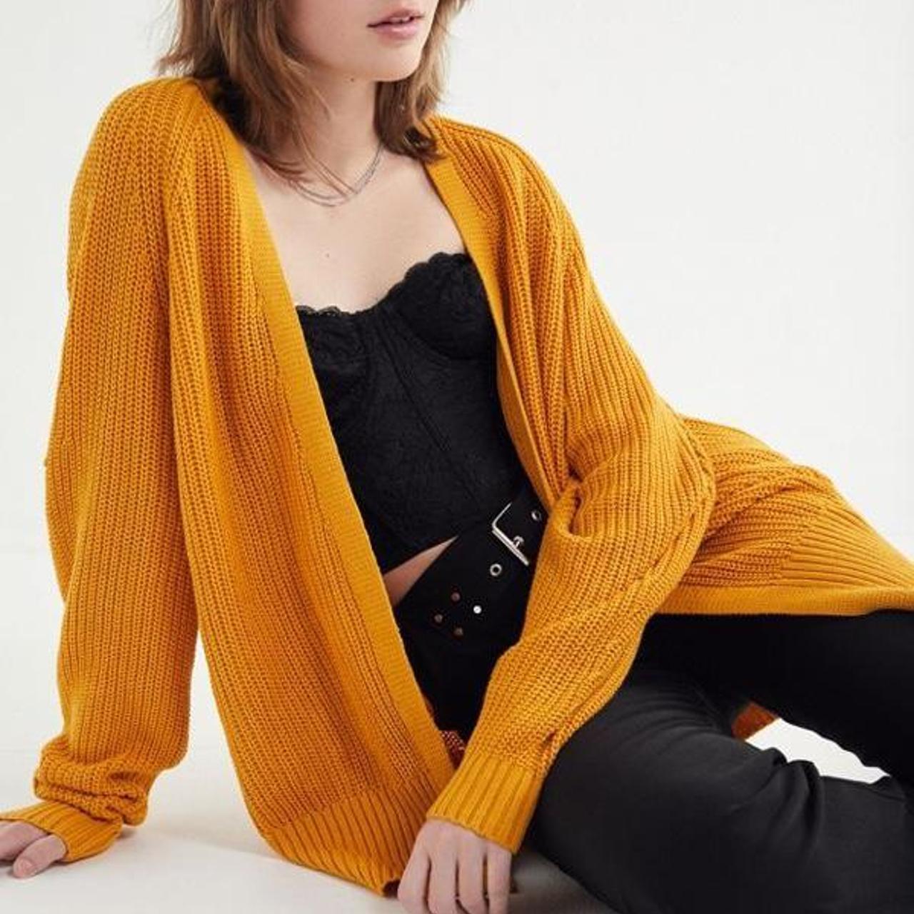 Urban outfitters yellow cardigan sale