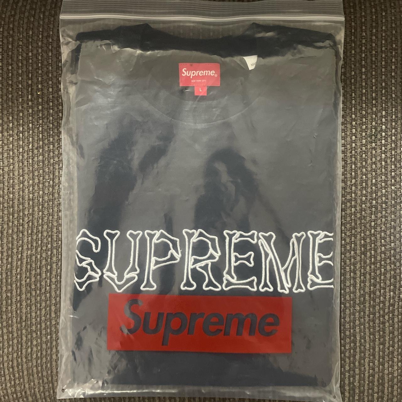 Supreme bones short sleeve Never worn before and... - Depop