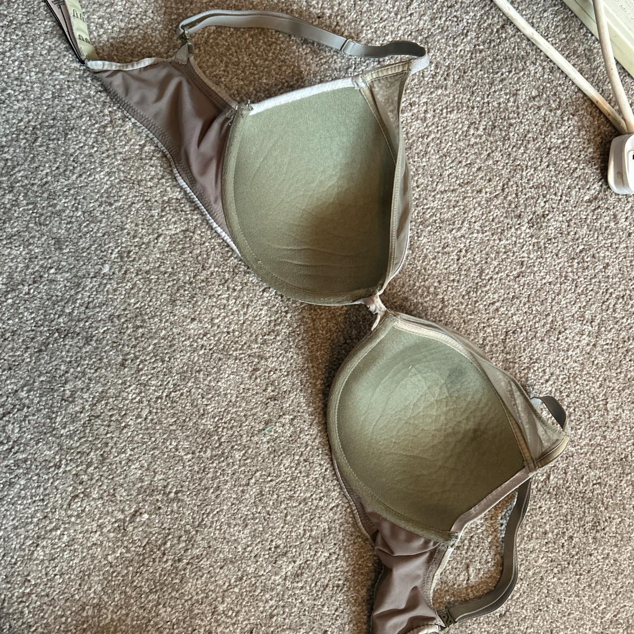 Victoria’s Secret khaki/ grey push up bra Size... - Depop