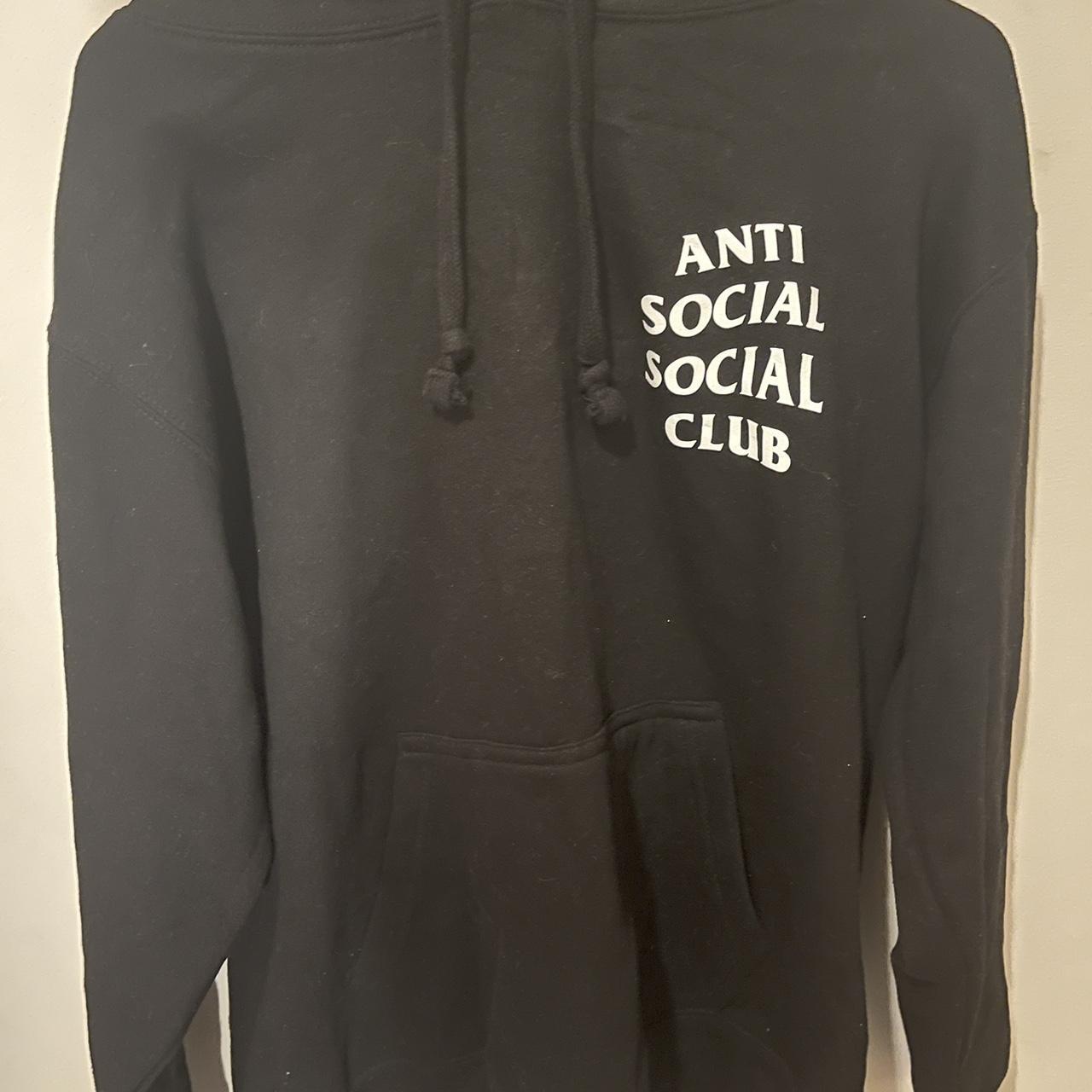 Anti Social Social Club Hoodie Men S Medium Hardly Depop   P0 