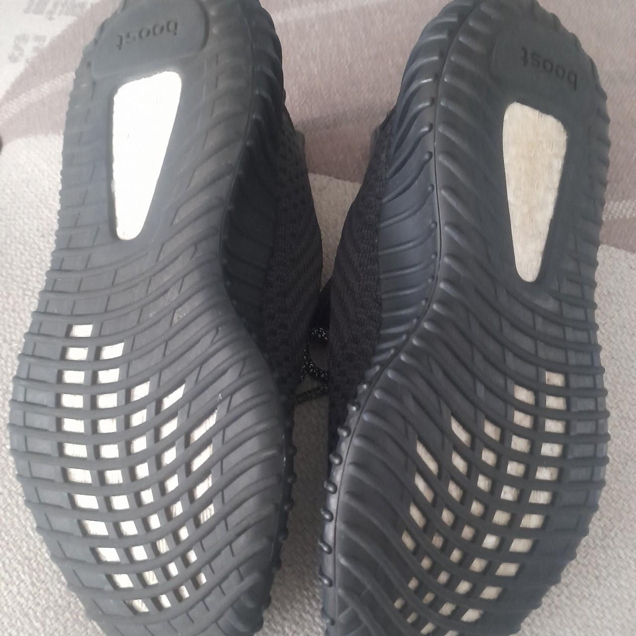 Yeezy boost 350 black reflective UK 6 Worn once... - Depop