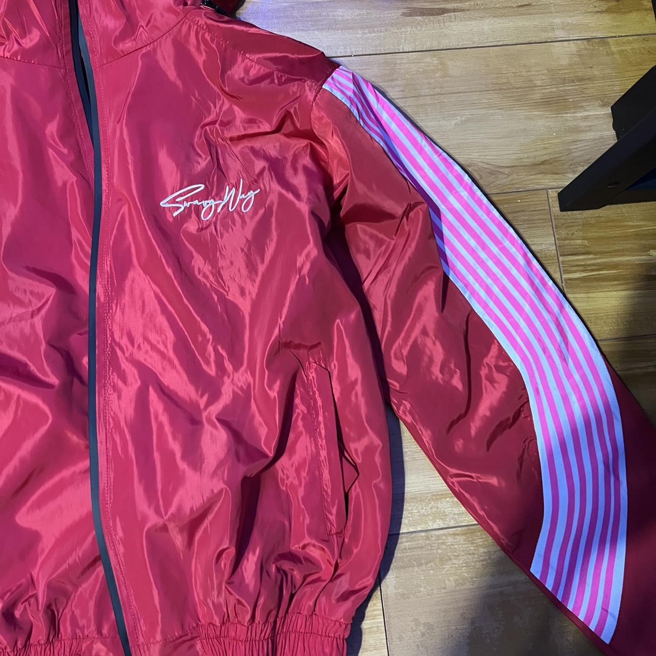 Men's Red and Pink Jacket (2)