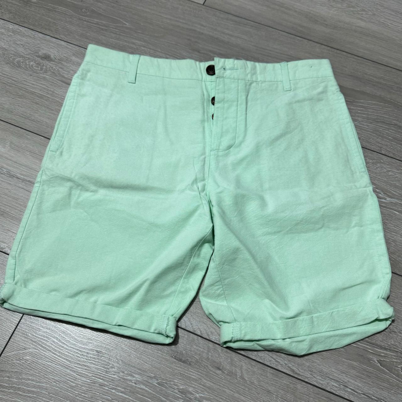 River Island Mens Shorts Green Size 32" Cotton Used... Depop