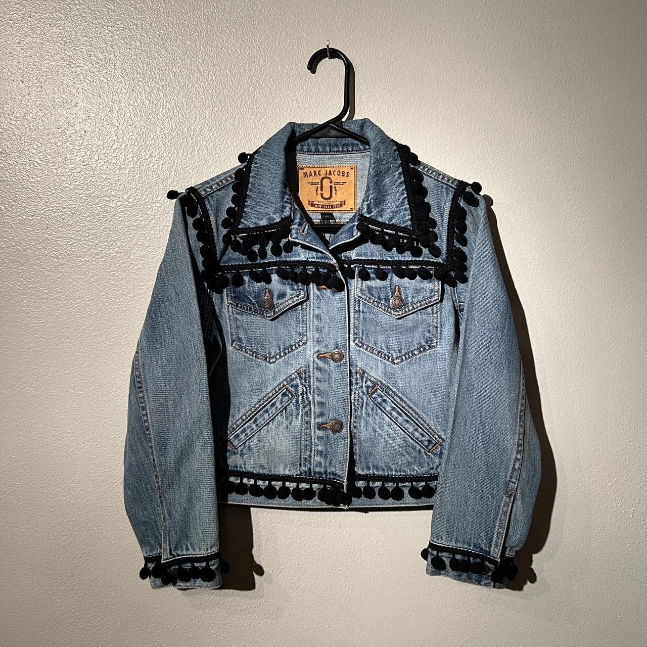 Selling NWT Marc Jacobs Indigo Denim Pom Pom Jacket