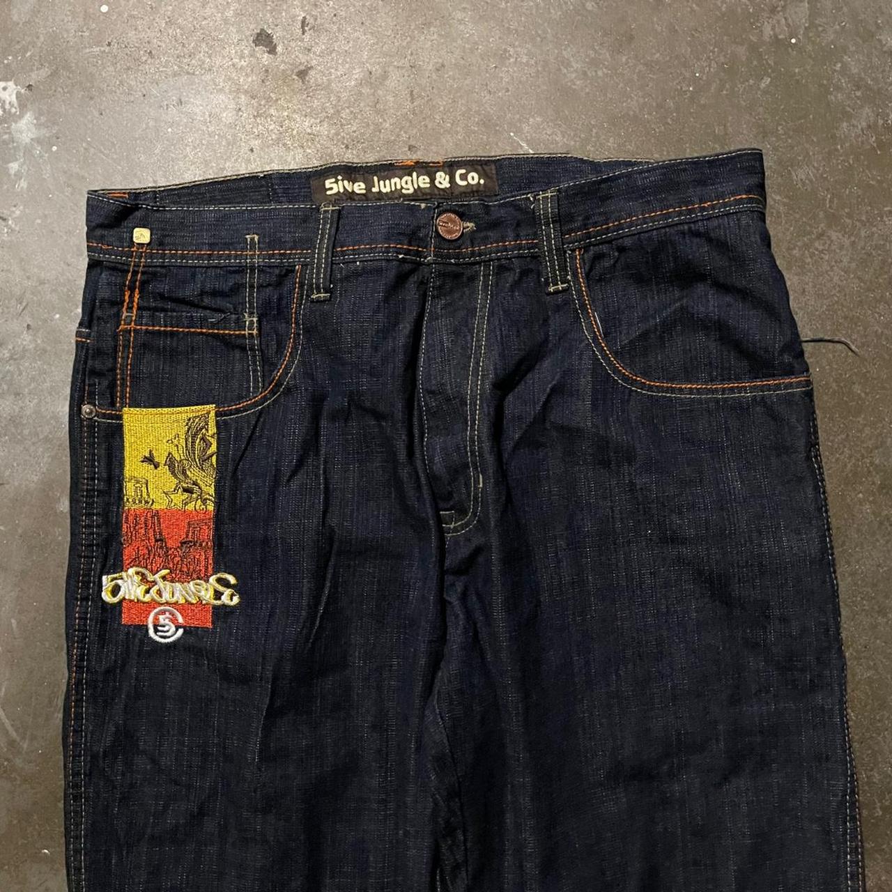 Baggy Y2K 5ive Jungle Denim In pretty good... - Depop