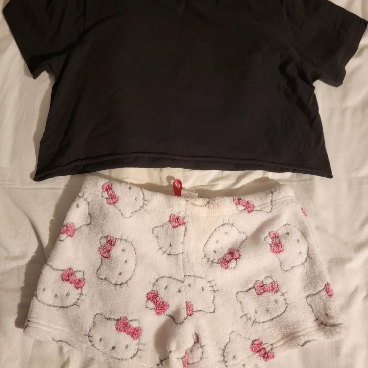 Sanrio women s white and black pajamas depop