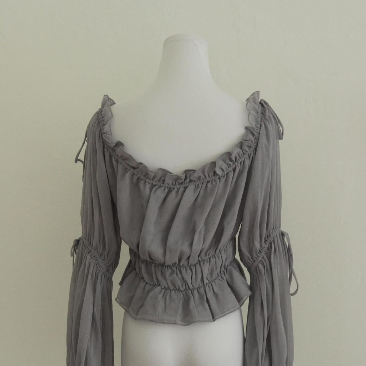 Tularosa Women's Grey and Silver Blouse (4)