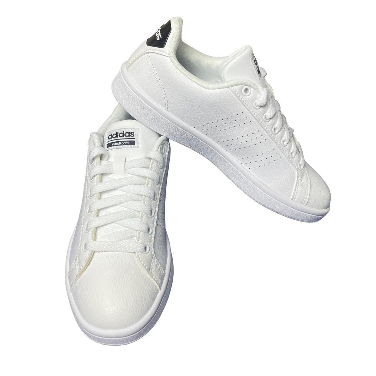 adidas neo cloudfoam advantage women's trainers white
