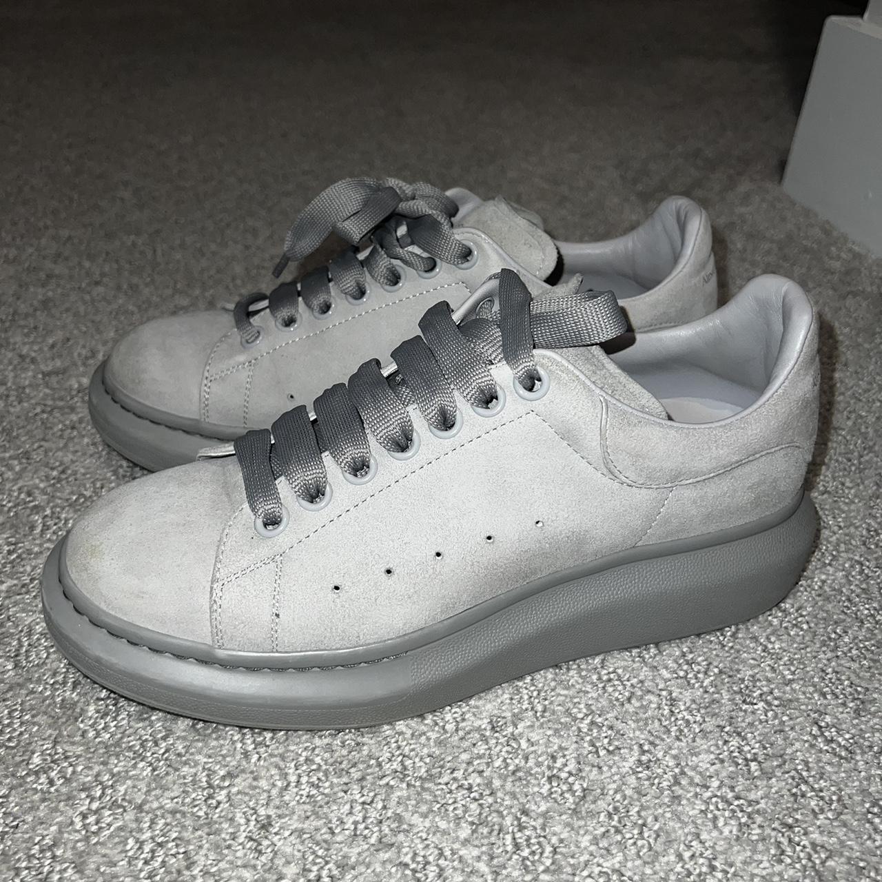 Alexander McQueen Oversized Suede Grey Sneakers