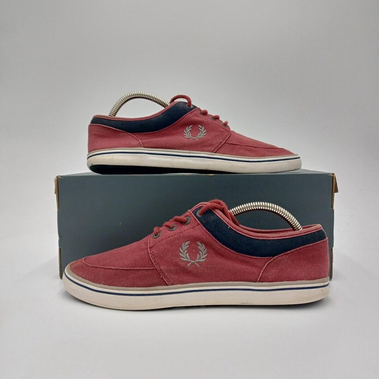 Mens fred outlet perry canvas shoes