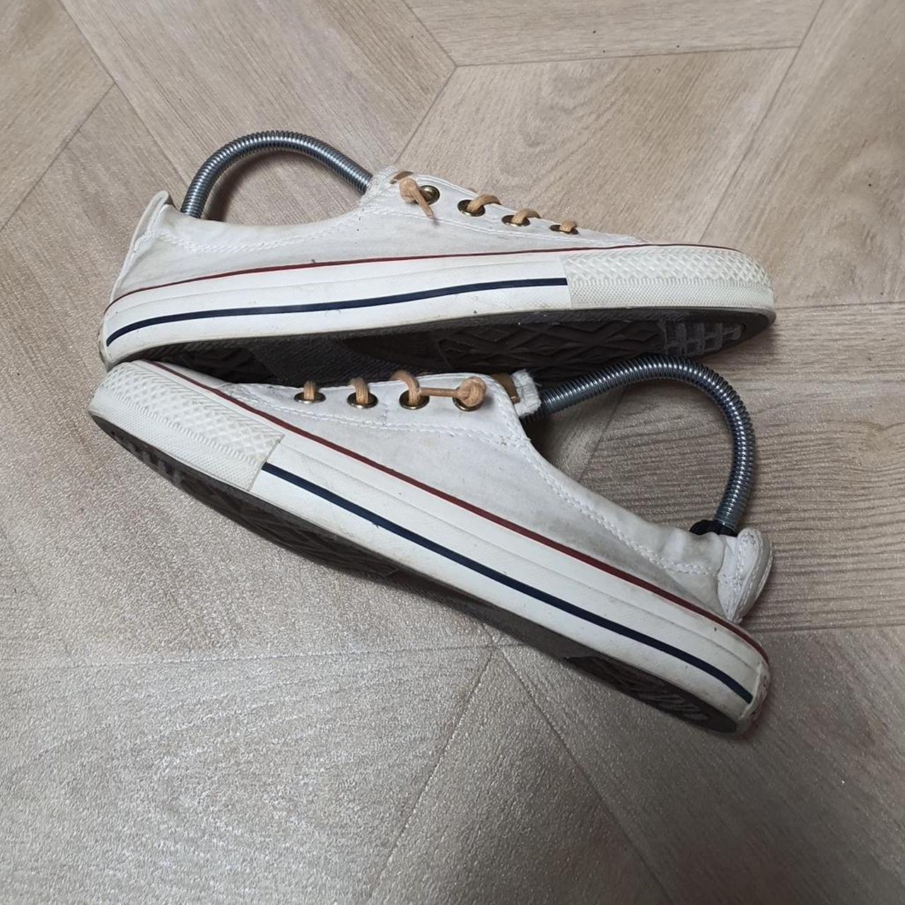 Converse Chuck Taylor Trainer Beige UK6 Low Womens. Depop