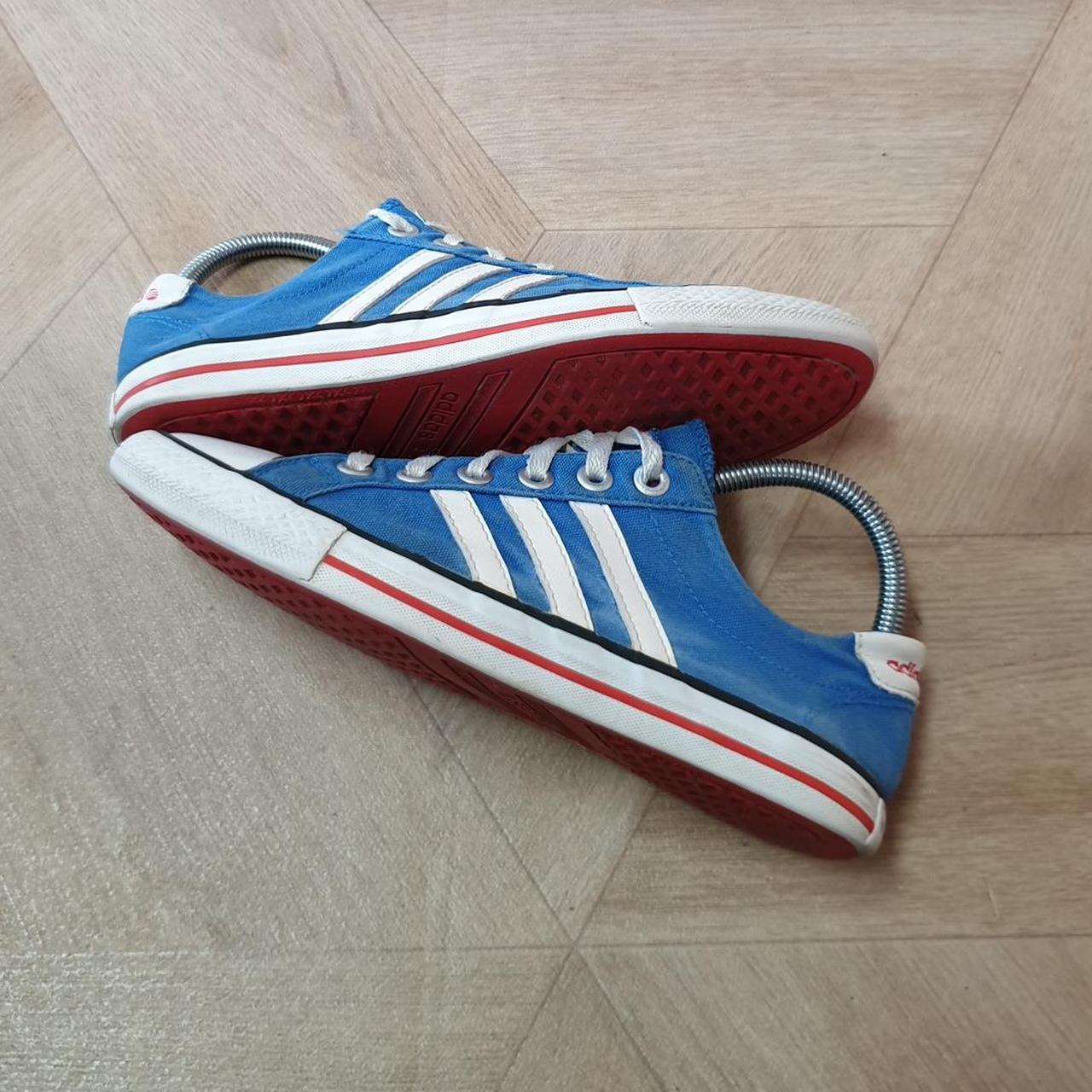 Adidas Vineo 3 Stripes Trainer Blue UK5.5 Low Womens. Depop