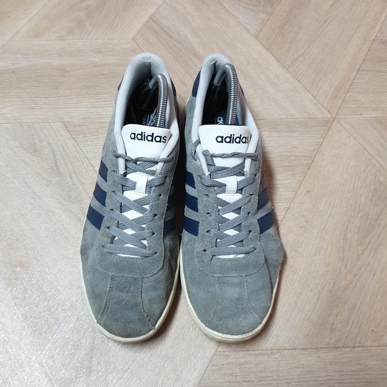 Adidas VL Court Trainer Grey UK9 Low Mens F99259. Depop