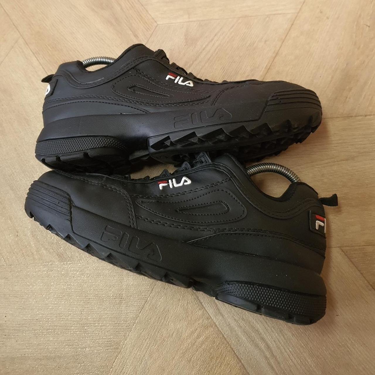 Fila Disruptor Stromper Trainer Black UK5 Low Womens